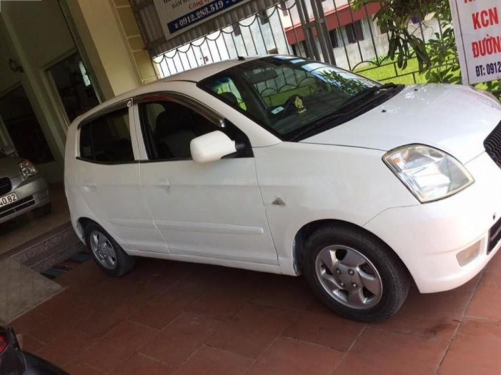 Kia Morning SLX 1.0 MT 2007 - Bán Kia Morning SLX 1.0 MT 2007, màu trắng, nhập khẩu  