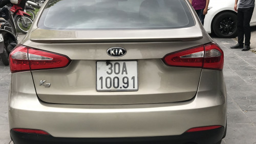 Kia K3   1.6 MT  2014 - Bán Kia K3 1.6 MT năm 2014, màu vàng cát