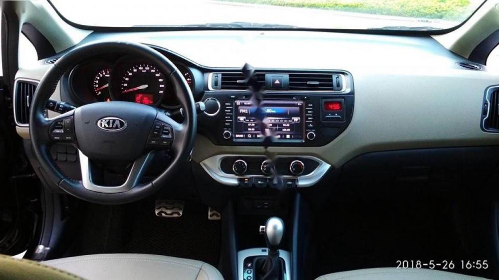 Kia Rio 1.4 AT 2015 - Bán Kia Rio 1.4 AT 2015, màu đen, xe nhập chính chủ