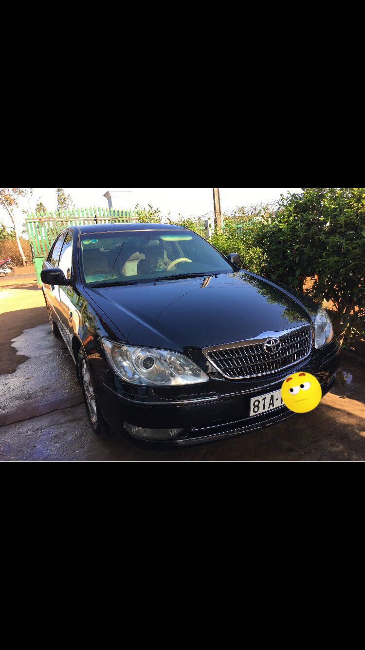 Toyota Camry 2.4  2005 - Bán xe Toyota Camry đời 2005 màu đen, 380 triệu