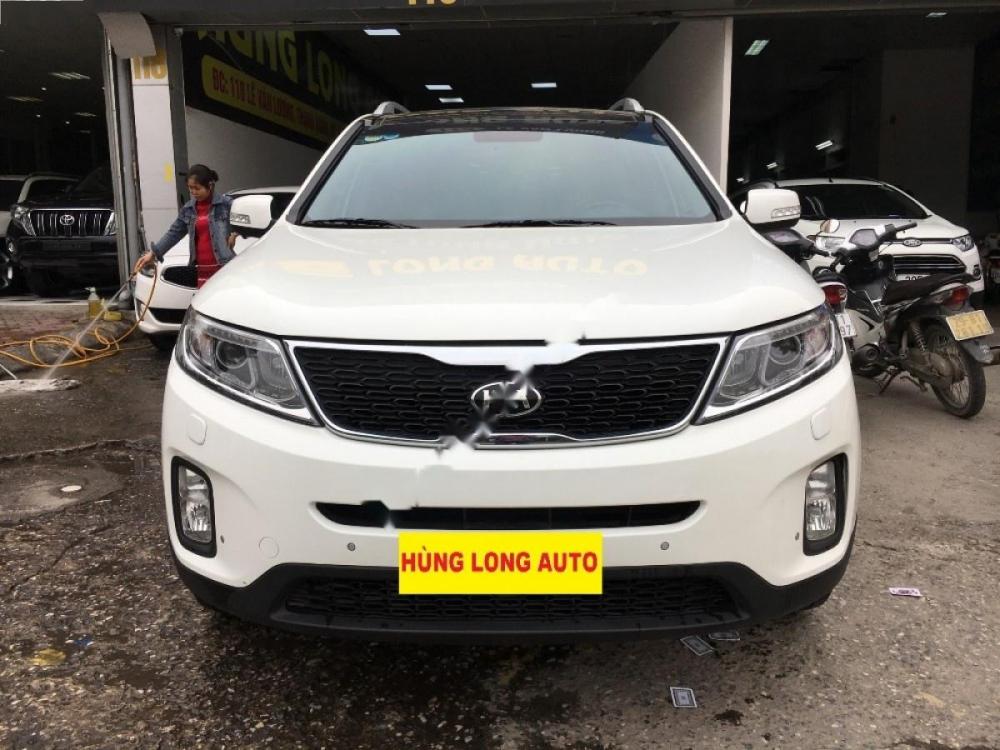 Kia Sorento 2.4 AT 2015 - Bán xe Kia Sorento 2.4 AT sản xuất 2015, màu trắng  