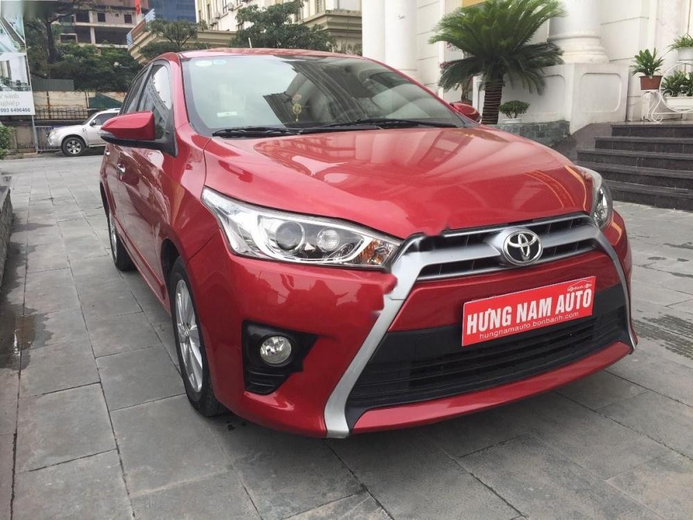 Toyota Yaris 1.3G 2014 - Cần bán lại xe Toyota Yaris 1.3G 2014, màu đỏ, nhập khẩu Thái số tự động