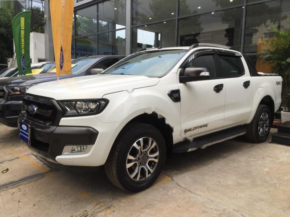 Ford Ranger 3.2 Wildtrack 2016 - Bán Ford Ranger 3.2 Wildtrack đời 2016, màu trắng, nhập khẩu