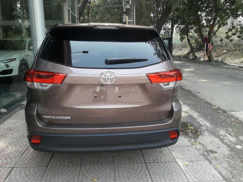 Toyota Highlander LE  2018 - Bán xe Toyota Highlander 2018, màu nâu, xe nhập