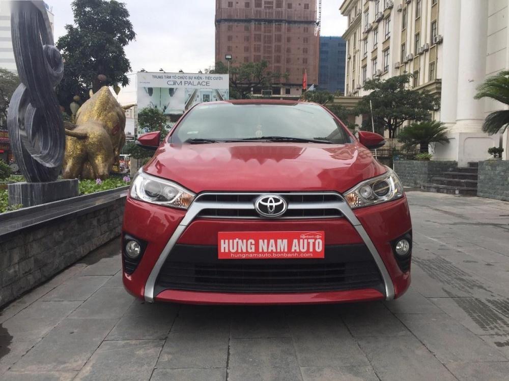 Toyota Yaris 1.3G 2014 - Cần bán lại xe Toyota Yaris 1.3G 2014, màu đỏ, nhập khẩu Thái số tự động