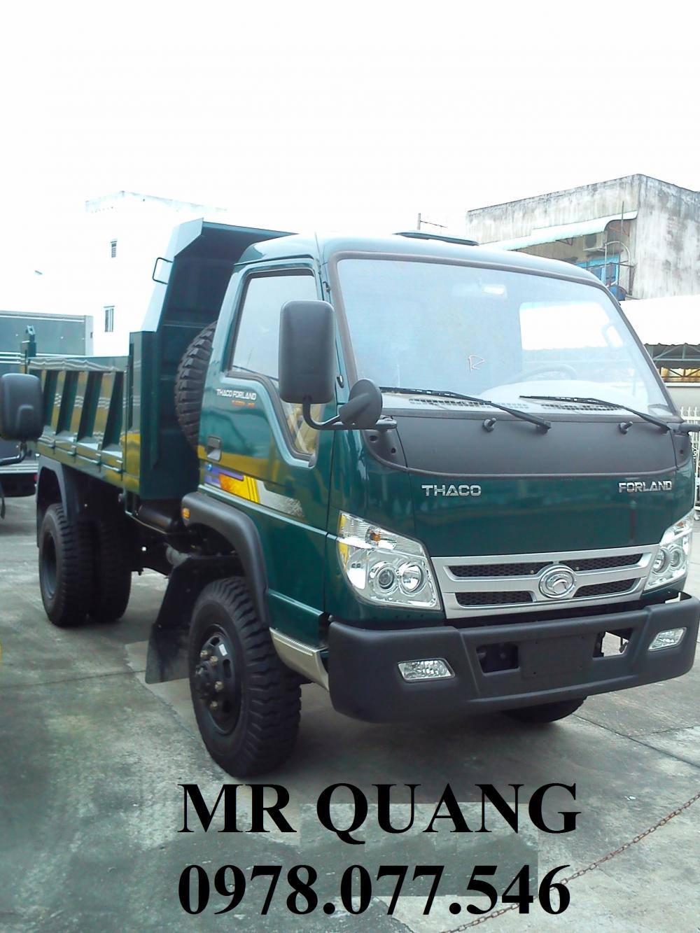 Xe tải 1000kg 2017 - Xe Ben Trường Hải 6 tấn, 5 khối, Thaco Forand FLD600c hỗ trợ trả góp tại TPHCM