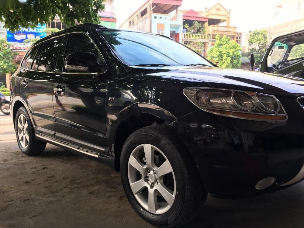 Hyundai Santa Fe 2009 - Bán xe Hyundai Santa Fe năm 2009, màu đen, nhập khẩu