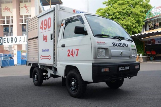 Suzuki Carry 2018 - Bán xe Suzuki thùng kín 490kg, cửa lùa phù hợp vận chuyển đường cấm, liên hệ: 0942.231.220