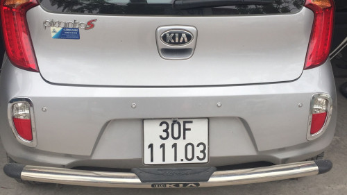 Kia Picanto   1.25 AT  2014 - Bán ô tô Kia Picanto 1.25 AT sản xuất năm 2014, màu bạc, giá 340tr