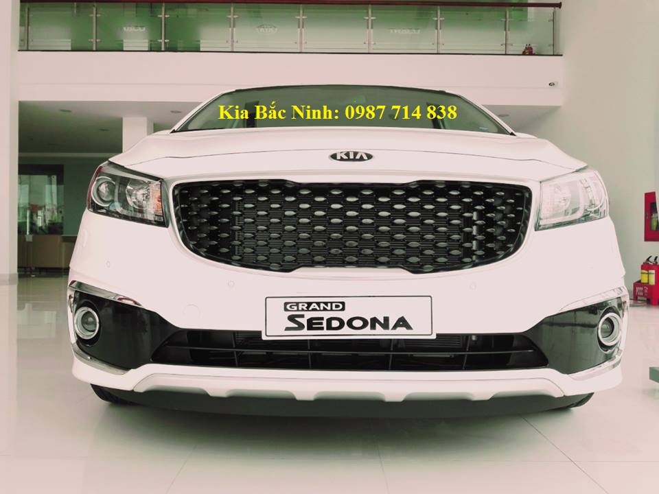 Kia Sedona 2018 - Cần bán Kia Sedona sản xuất năm 2018, màu đen, máy dầu 7 chỗ, trả góp chỉ từ 250 triệu