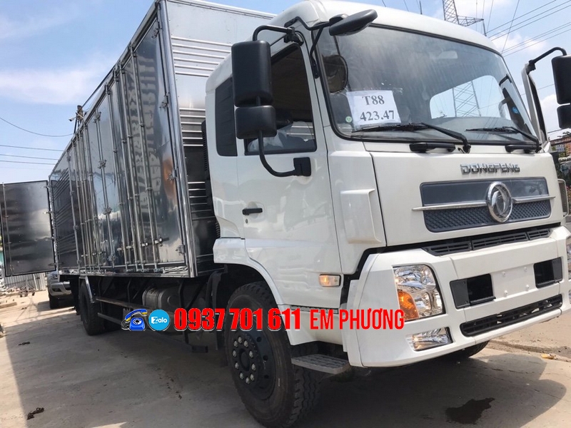 JRD 2018 - Xe tải Dongfeng 6T7 thùng kín inox siêu dài 9m3 nhập khẩu nguyên chiếc giá rẻ