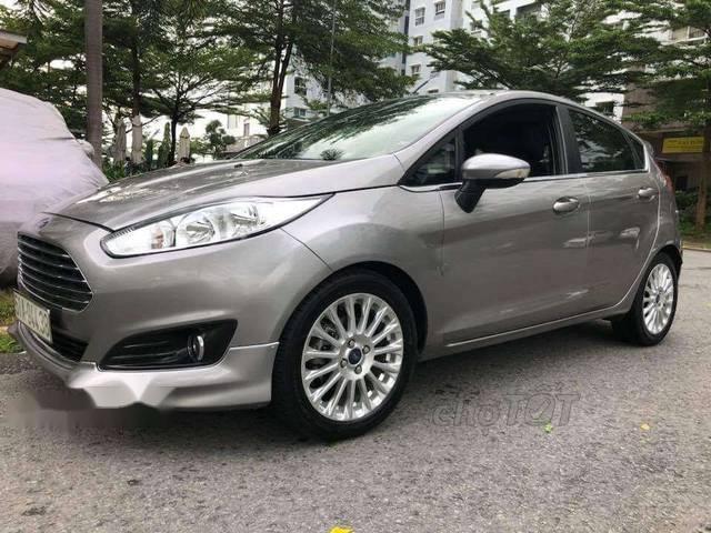 Ford Fiesta 1.0  2014 - Cần bán gấp Ford Fiesta 1.0 sản xuất năm 2014, màu xám, giá chỉ 445 triệu