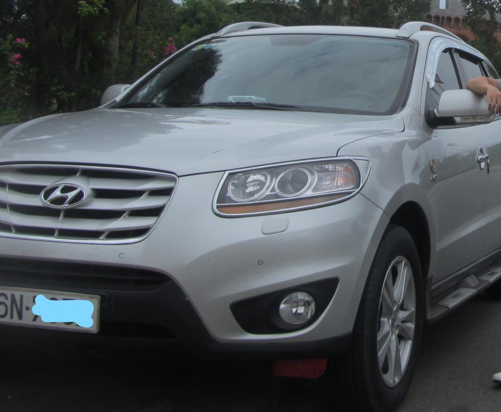 Hyundai Santa Fe SLX 2.0 2WD 2010 - Bán Hyundai Santa Fe SLX 2.0 diezel Full option đời 2010, màu bạc, nhập khẩu, giá tốt