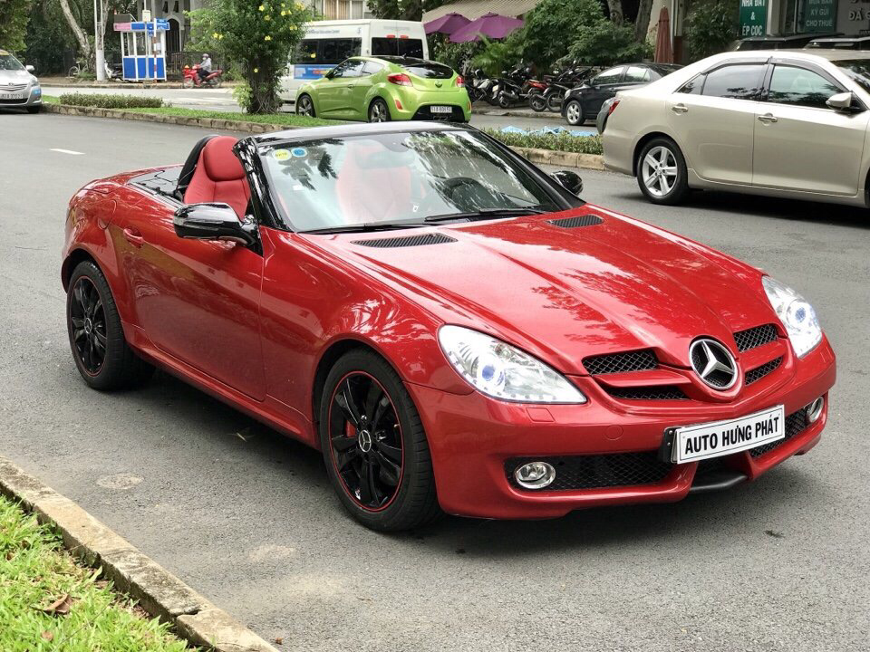 Mercedes-Benz SLK class 2009 - Cần bán xe Mercedes-Benz SLK 350 class sản xuất 2008 màu đỏ, giá chỉ 790 triệu