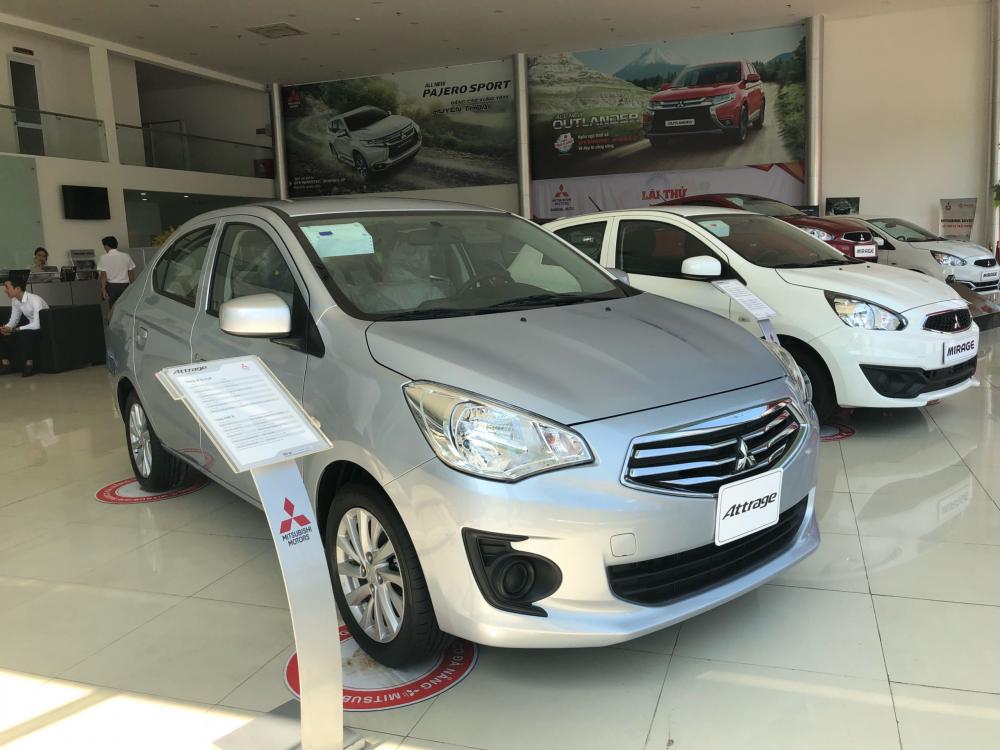 Mitsubishi Attrage 2018 - Bán Mitsubishi Attrage nhập Thái 100%, cực kỳ lợi xăng 5L/100km, kinh doanh hiệu quả, trả góp 80%