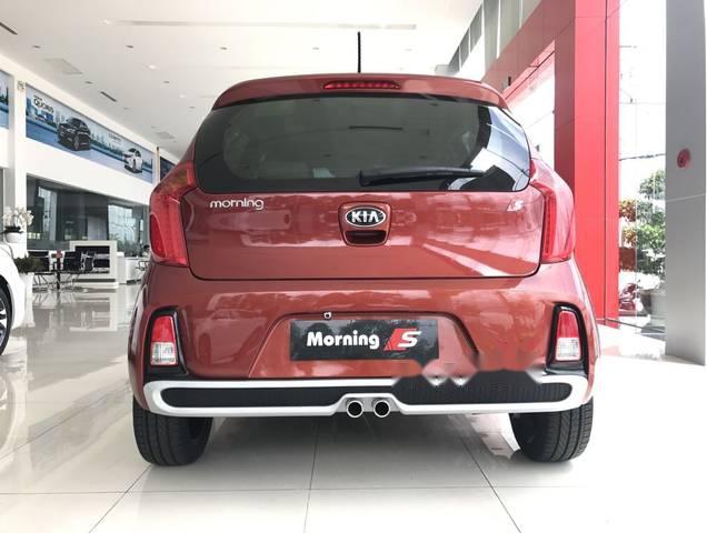 Kia Morning  S  2018 - Bán Kia Morning S năm sản xuất 2018, màu cam đất, giá 393tr