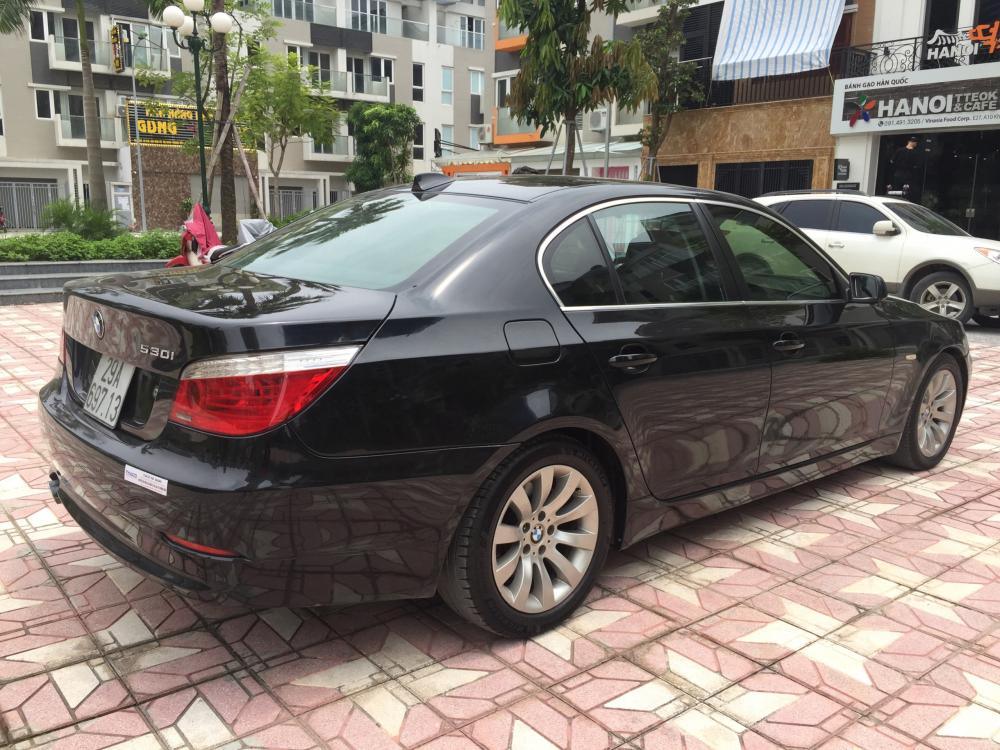 BMW 5 Series 530i 2007 - Bán xe BMW 5 Series 530i sản xuất 2007, màu đen, xe nhập