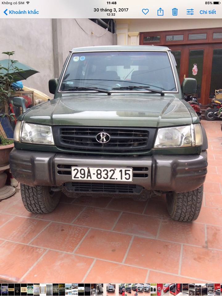 Hyundai Galloper V6 1999 - Bán xe Hyundai Galloper V6 1999, màu xanh lục, nhập khẩu, giá tốt