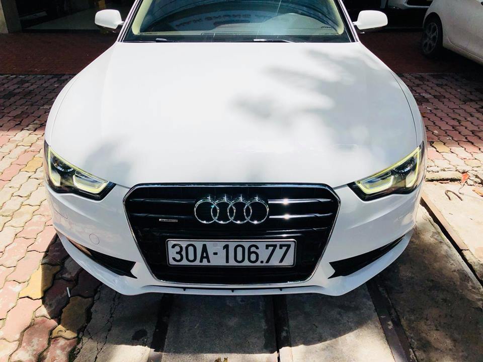 Audi A5 2.0TFSI Sportback 2013 - Xe Audi A5 2.0TFSI Sportback model 2014, bản Mỹ màu trắng nội thất kem giá tốt