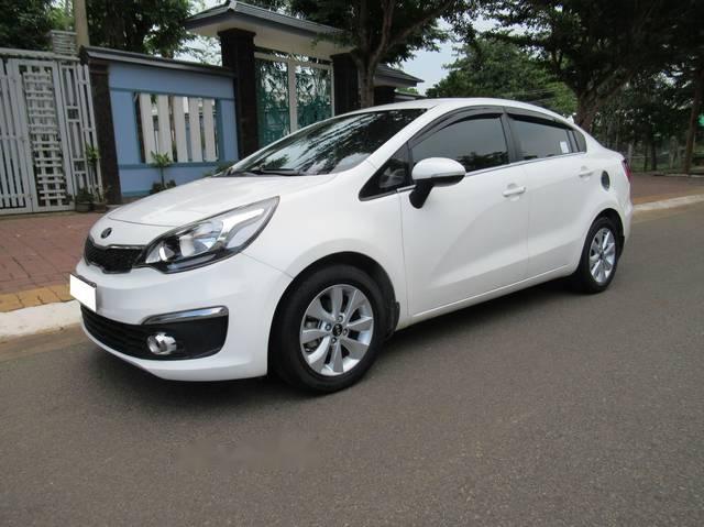 Kia Rio   1.4 AT   2015 - Bán ô tô Kia Rio 1.4 AT 2015, màu trắng số tự động, giá 452tr