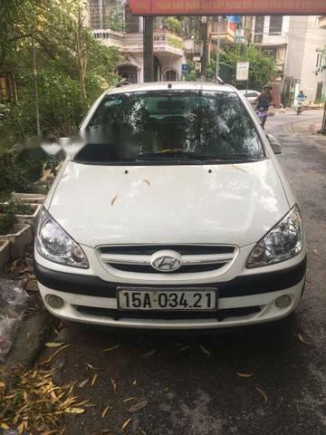 Hyundai Getz   2007 - Cần bán gấp Hyundai Getz năm sản xuất 2007, màu trắng, giá tốt