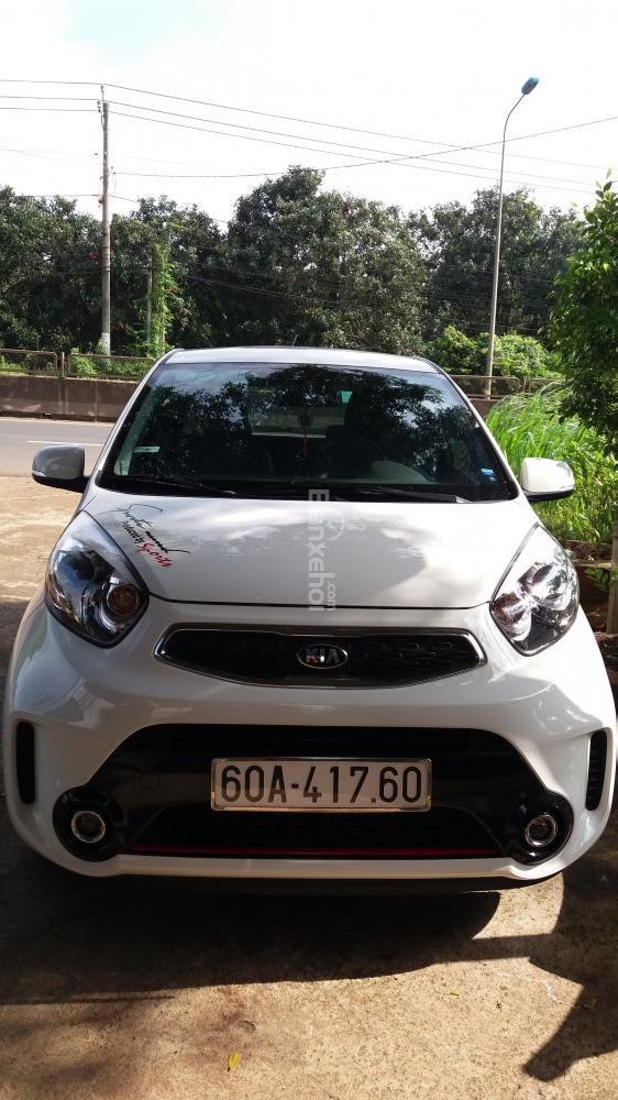 Kia Morning 1.25 AT 2017 - Bán xe Kia Morning1.25 AT số tự động, đời 2017, màu trắng như mới