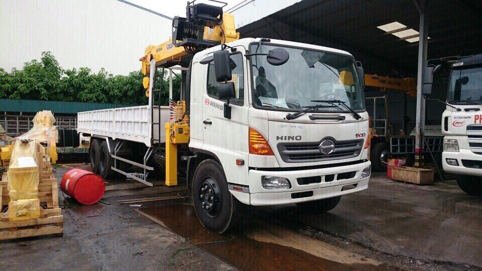 Hino 500 Series Mới   FL Gắn Cẩu 2018 - Xe Mới Hino 500 Series FL Gắn Cẩu 2018