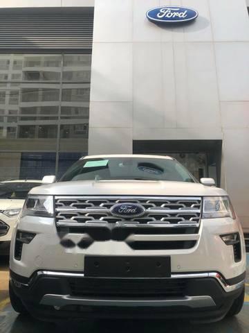 Ford Explorer Facelift 2.3 Ecoboost 2018 - Bán ô tô Ford Explorer Facelift 2.3 Ecoboost đời 2018, màu trắng