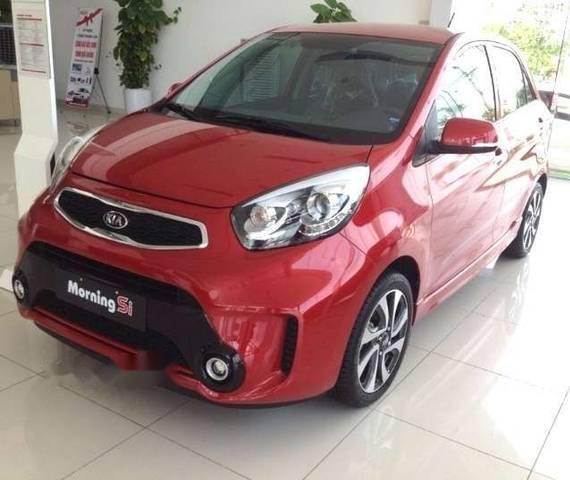 Kia Morning  Si 1.25AT 2017 - Cần bán gấp Kia Morning Si 1.25AT sản xuất năm 2017, màu đỏ chính chủ