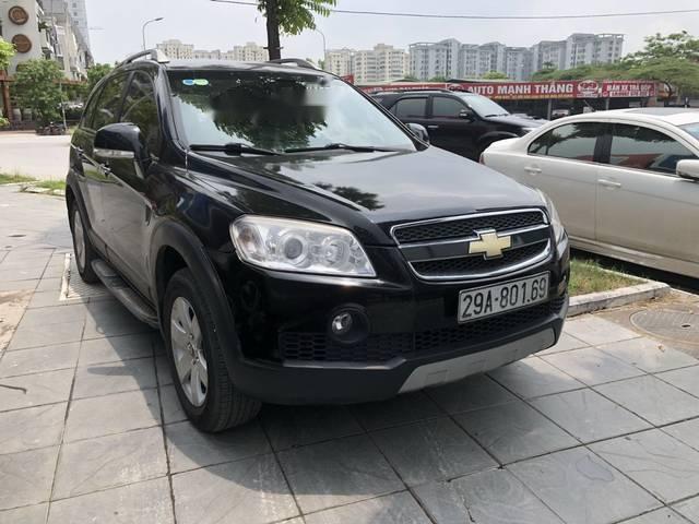 Chevrolet Captiva LT 2.4MT 2008 - Cần bán xe Chevrolet Captiva LT 2.4MT năm sản xuất 2008, màu đen số sàn