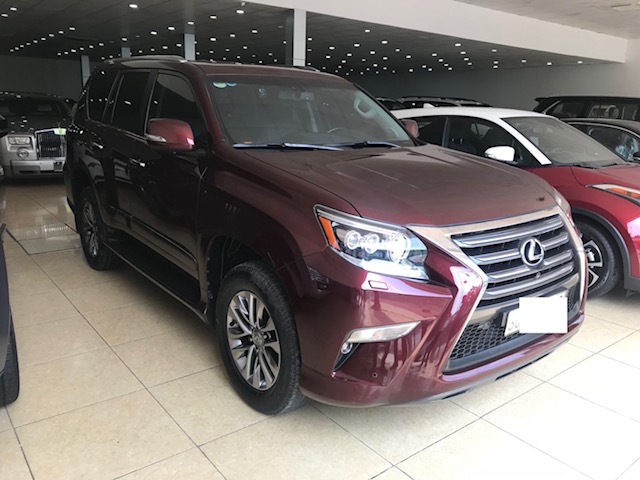 Lexus GX460 2015 - Bán Le xu GX460 Luxury xe sản xuất 2015 đăng ký 2015 chính chủ từ đầu, màu đỏ mận