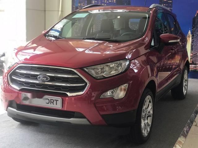 Ford EcoSport 2018 - Bán Ford EcoSport sản xuất 2018, màu đỏ. Ưu đãi bùng nổ tháng 8