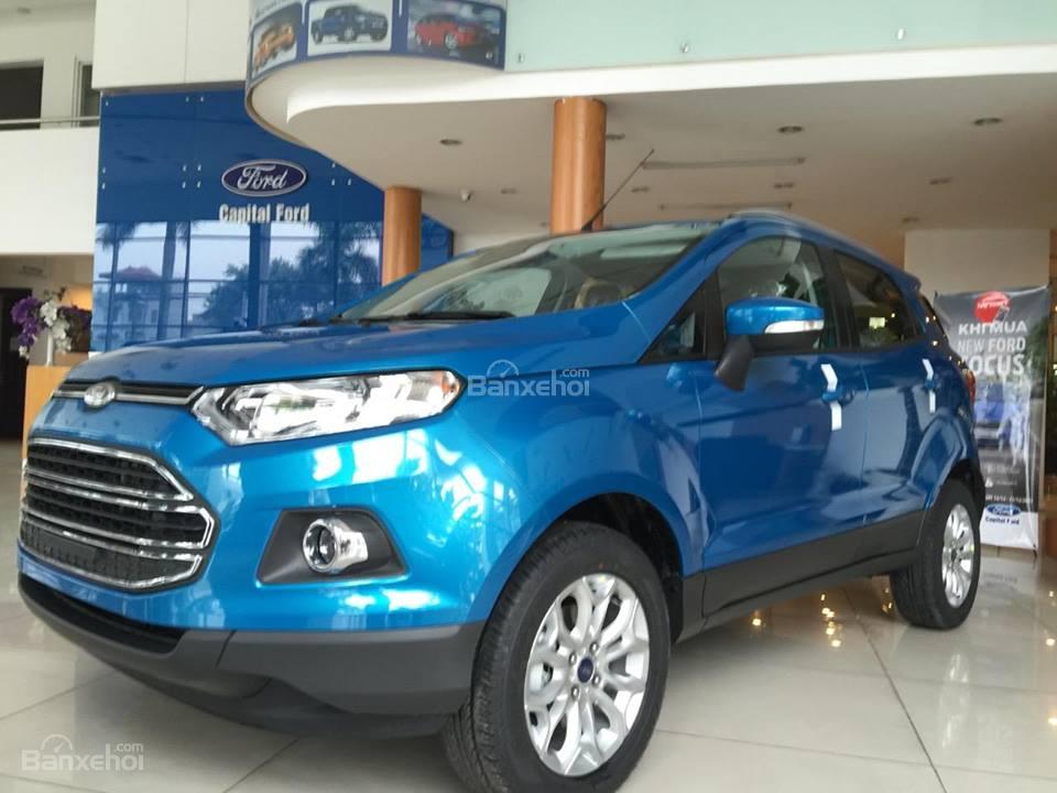 Ford EcoSport 1.5 titanium 2018 - Lạng Sơn Ford có sẵn, giao ngay Ford EcoSport Titanium đời 2018, màu xanh dương, hỗ trợ trả góp 80%, LH 0974286009