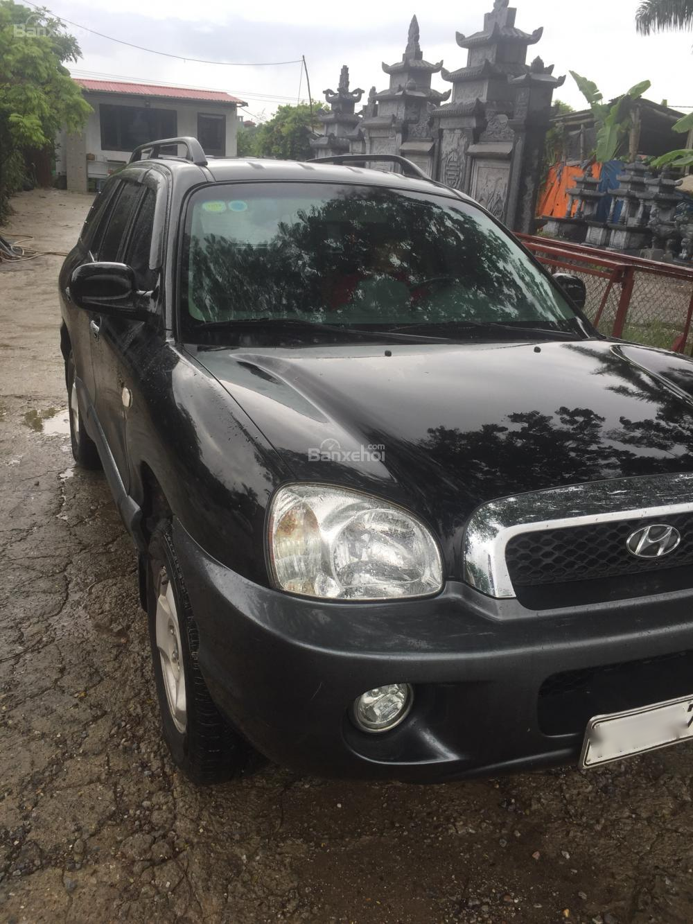 Hyundai Santa Fe AT 2003 - Bán Hyundai Santa Fe AT năm 2003, màu đen, nhập khẩu nguyên chiếc chính chủ