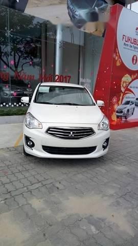 Mitsubishi Attrage  1.2 CVT Eco 2018 - Cần bán Mitsubishi Attrage sản xuất năm 2018, màu trắng, xe nhập, 395 triệu