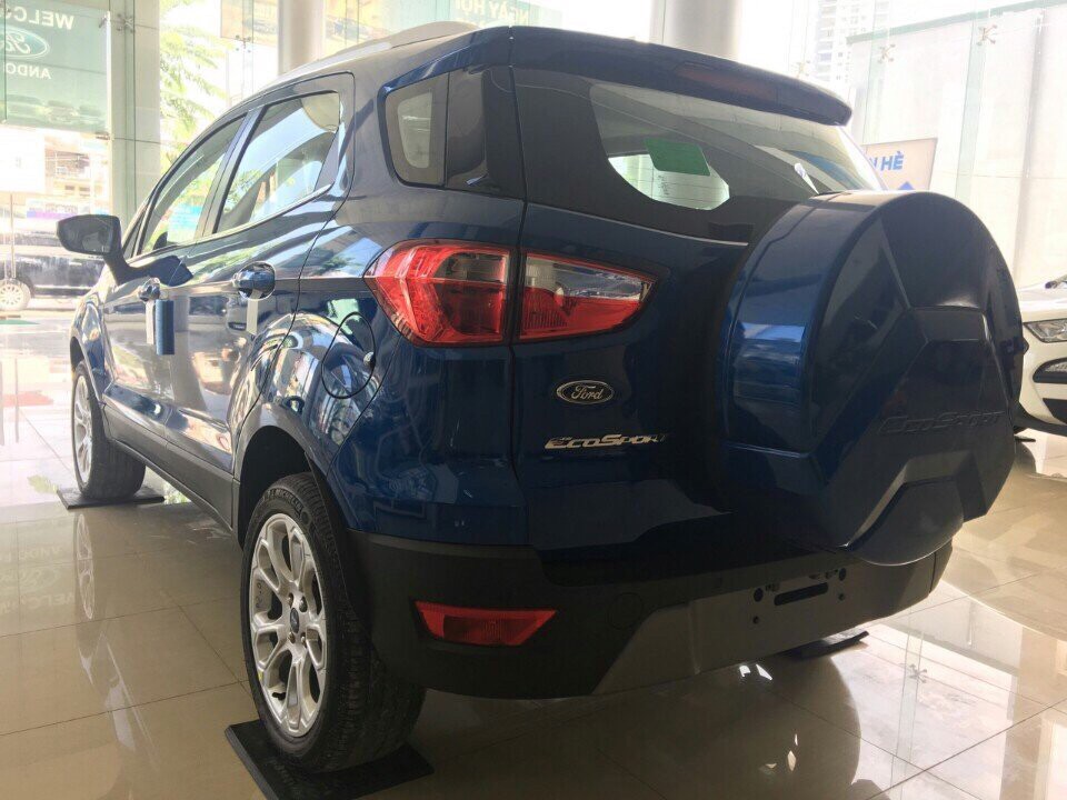 Ford EcoSport 1.5 AT Trend 2018 - Bán Ford EcoSport 1.5 AT Trend sản xuất 2018 tại Thái Nguyên, màu xanh lam, giá cạnh tranh