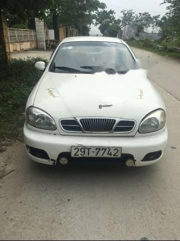 Daewoo Lanos   2003 - Cần bán gấp Daewoo Lanos đời 2003, màu trắng   