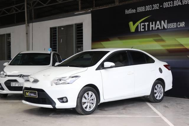 Toyota Vios   E 1.5MT 2017 - Bán ô tô Toyota Vios E 1.5MT đời 2017, màu trắng