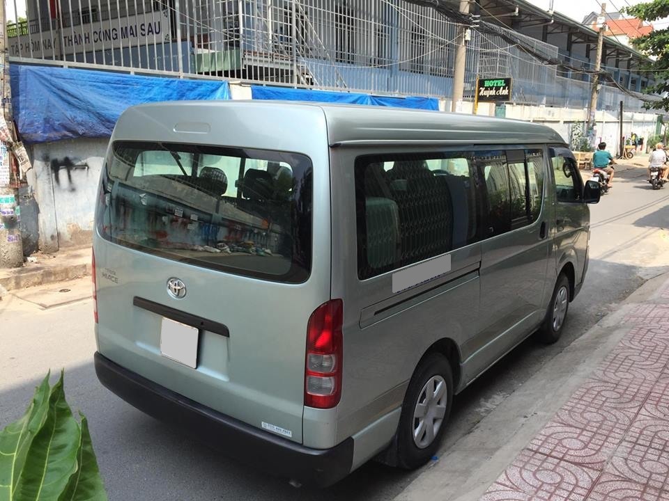 Toyota Hiace G 2009 - Bán xe Toyota Hiace 16 chỗ đời 2009 số sàn, chạy nhiên liệu dầu, màu xám xanh