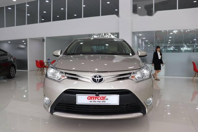 Toyota Vios  E AT 2017 - Cần bán Toyota Vios E AT 2017 màu vàng cát