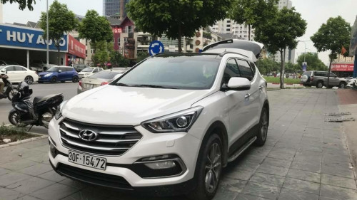 Hyundai Santa Fe   2.2 AT  2016 - Bán Hyundai Santa Fe 2.2 AT năm sản xuất 2016, màu trắng 