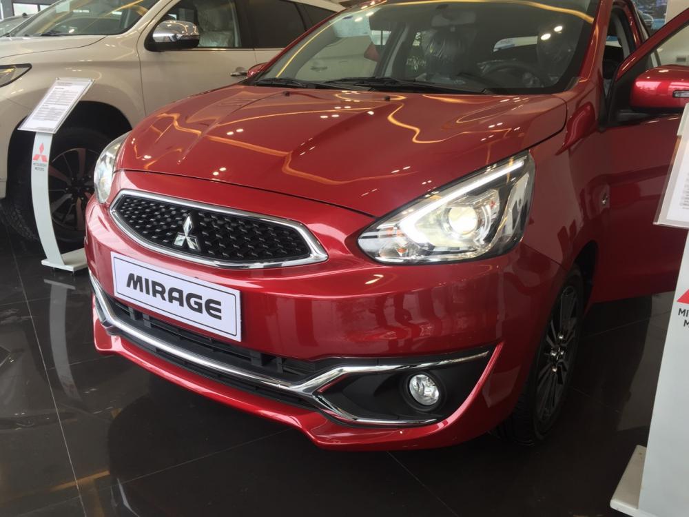 Mitsubishi Mirage 2018 - Bán Mitsubishi Mirage 2018, màu đỏ, nhập khẩu giá rẻ tại Quảng Trị, lh: 0911.821513