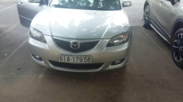 Mazda 3   2007 - Cần bán xe Mazda 3 2007, màu bạc, 300tr