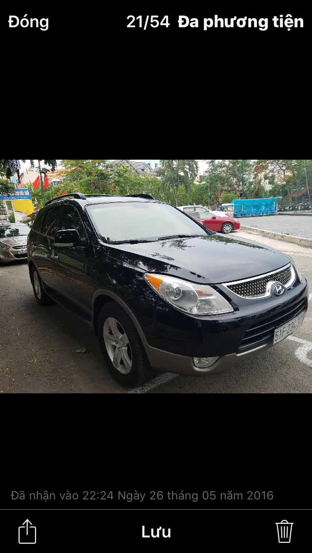 Hyundai Veracruz 2009 - Bán Hyundai Veracruz năm sản xuất 2009, màu đen, nhập khẩu nguyên chiếc, máy xăng