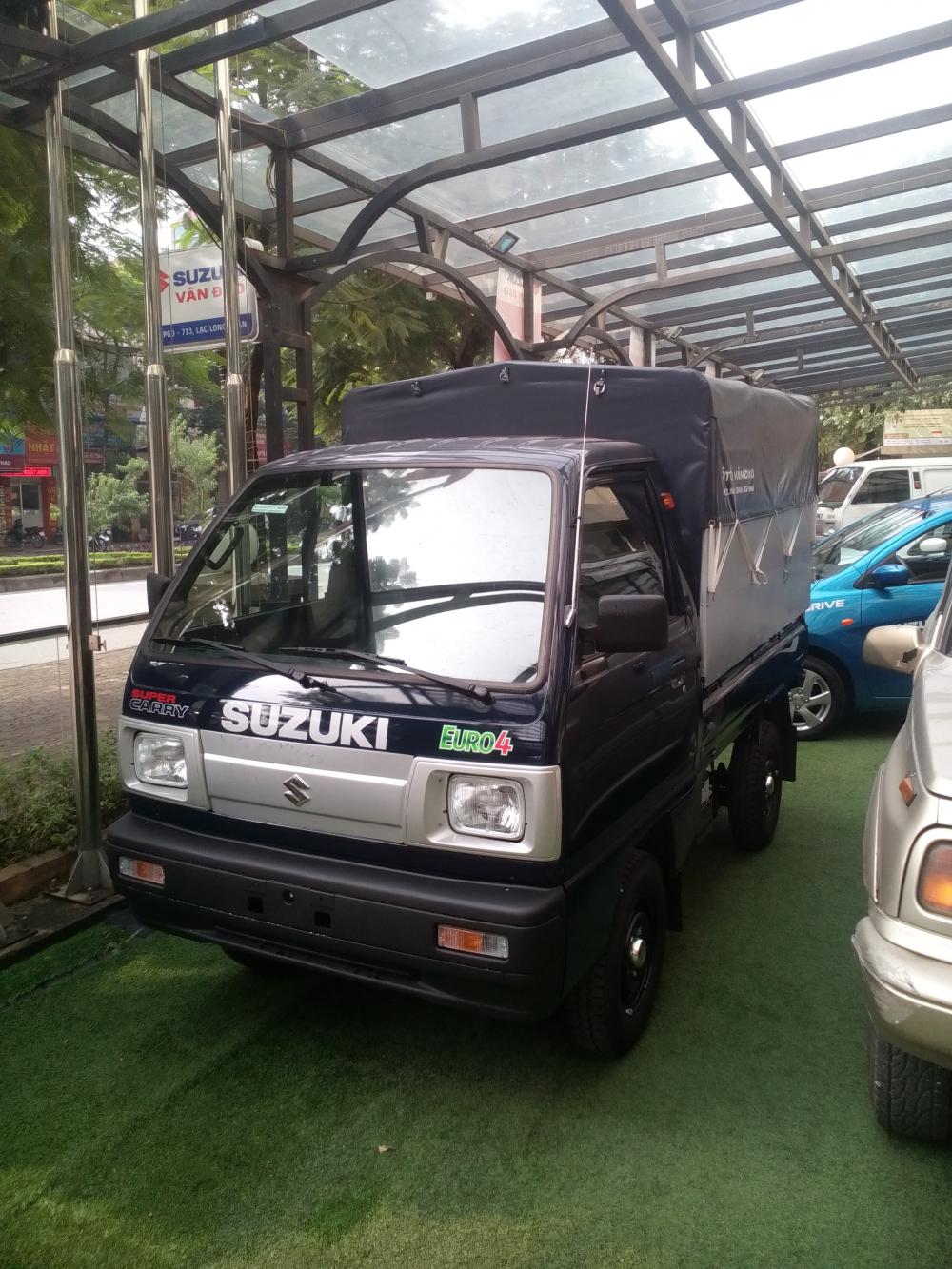 Suzuki Super Carry Truck 2018 - Bán Suzuki Truck 5 tạ 2018 màu xanh cực đẹp, giá bán kịch sàn, hỗ trợ 75% giá trị xe