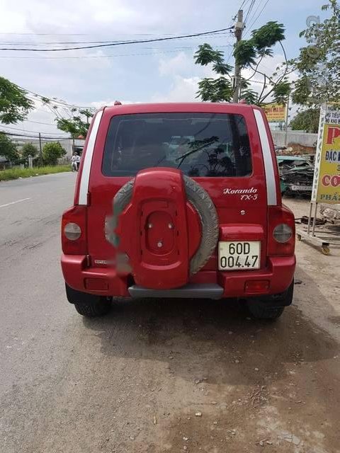 Ssangyong Korando TX5   2005 - Cần bán gấp Ssangyong Korando TX5 đời 2005, màu đỏ chính chủ 