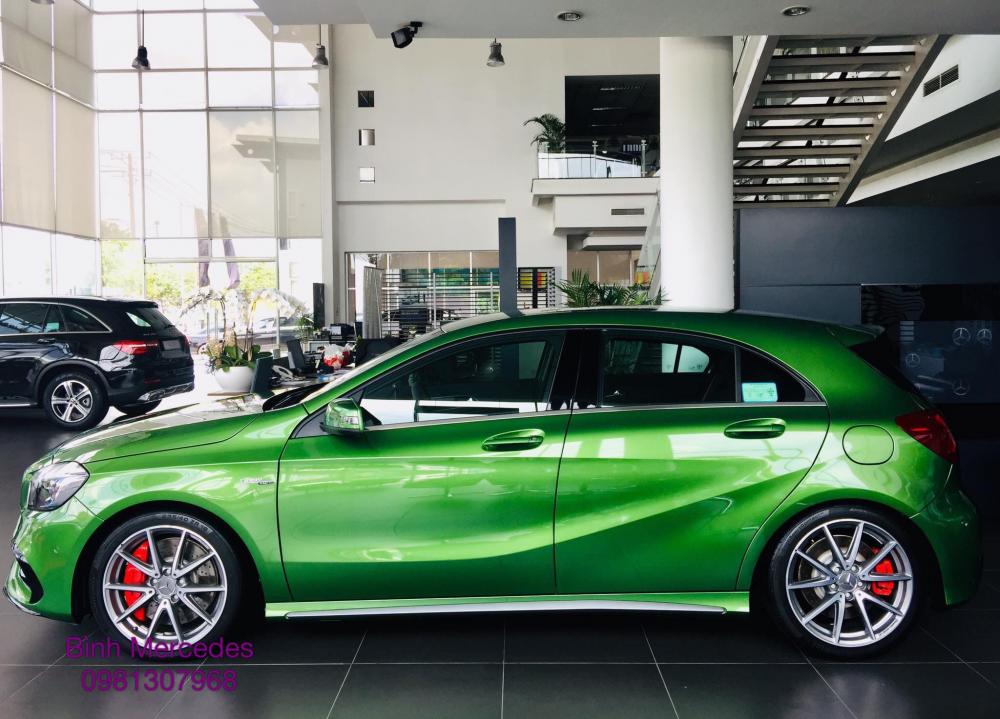 Mercedes-Benz A class A45 AMG 2018 - Bán Mercedes A45 AMG, màu xanh lục, nhập khẩu nguyên chiếc, giao xe ngay