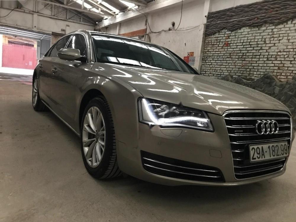 Audi A8  L 4.2 Quattro  2011 - Bán Audi A8 sản xuất năm 2011, màu vàng, nhập khẩu nguyên chiếc chính chủ