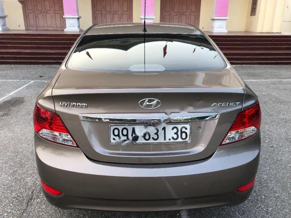 Hyundai Accent 1.4 AT 2013 - Bán Hyundai Accent 1.4 AT 2013, màu nâu, nhập khẩu, giá chỉ 425 triệu