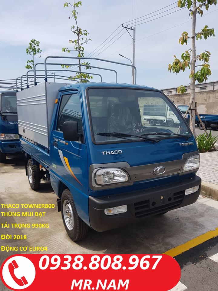 Thaco TOWNER 800 2018 - Bán xe tải dưới 1 tấn chạy trong thành phố Thaco Towner800 đời 2018. Liên hệ 0938808967